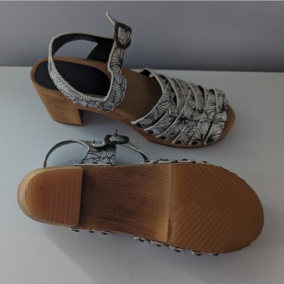 Sanita Mida Wood Wedge Heels Size 37 Equals US 5.5 - 6 - Picture 12 of 14